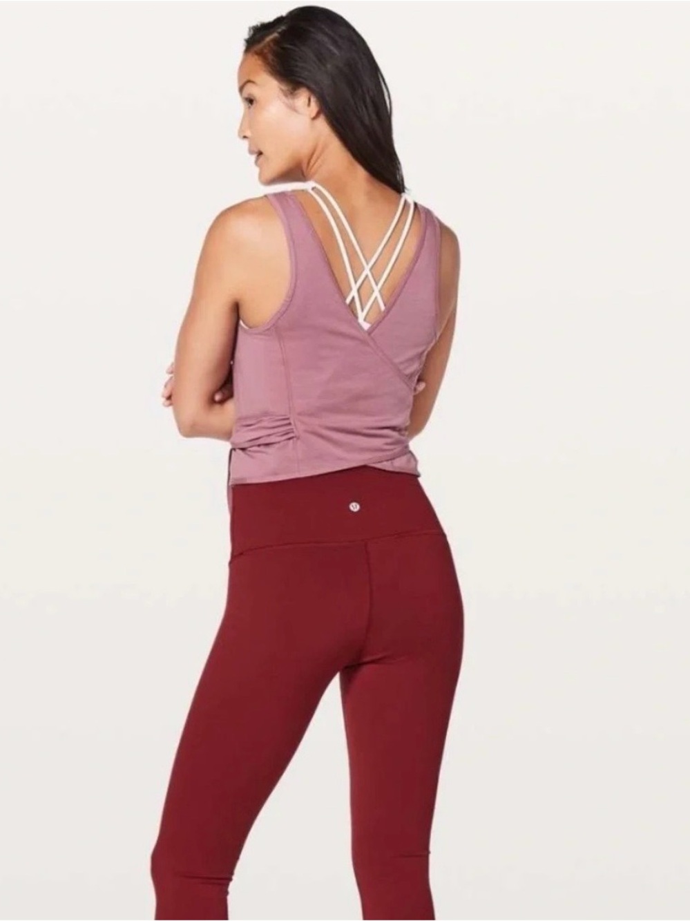 lululemon athletica It’s a Tie Tank Wrap in Mauve Color